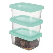 6 Potes Retangulares Tapower Transparentes 520ml Unitario Foto mini 4