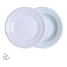 6 Pratos Fundos 6 Pratos Rasos Porcelana Schmidt Pomerode Foto mini 1