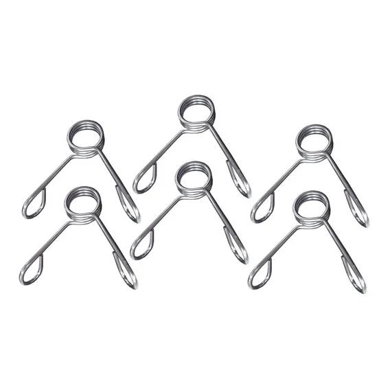 6 Presilhas Grampo Barra 27,5mm Musculação 3 Volta Reforçada Foto 1
