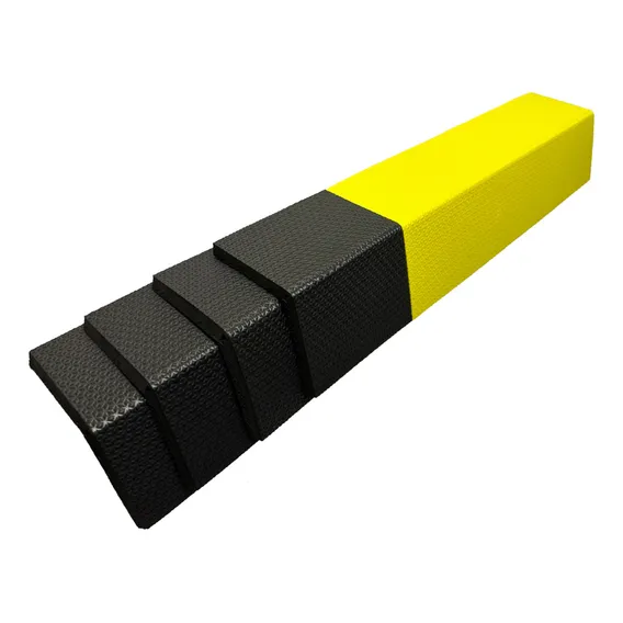 6 Protetores Estacionamento Coluna Garagem Cantoneira Cor Amarelo/preto Foto 1