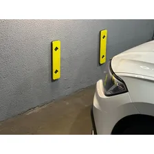 6 Protetores Para-choque Eva Parede Estacionamento Garagem Cor Amarelo/preto Foto mini 3