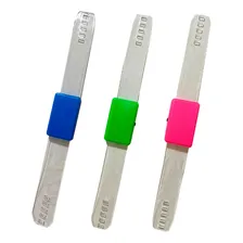 6 Pulseiras De Led Relógio Pisca Balada Casamento Carnaval Foto  mini 1