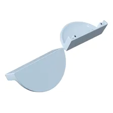 6 Puxadores Concha Vintage Branco Para Gavetas E Armários Foto mini 1
