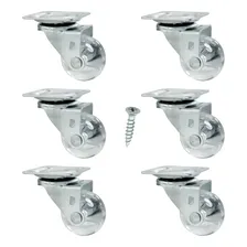 6 Roda Rodinha RodÃzio Anti Risco Silicone Gel 35mm 40kg Foto mini 1