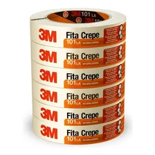 6 Rolos Fita Crepe 3m 18mmx50m Nova Fórmula Foto mini 1