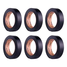 6 Rolos Fita De Borda Acabamento M贸veis Preto Tx 22mm X 50m Foto mini 1