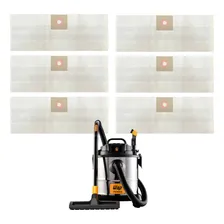 6 Sacos Descartável P/ Aspirador De Pó Wap Gtw Inox 20 Litro Foto mini 1