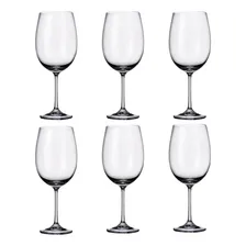 6 Taças De Cristal Para Vinho Bourgogne 640ml Milvus Bohemia Foto mini 1