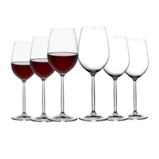 6 Taças Vinho Drinks Água Cristal Transparente 510ml Foto  mini 1