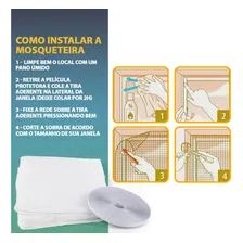 6 Tela Mosquiteira Para Janela Com Velcro Ajustável 150x180 Protetor Anti Inseto Mosquito Pernilongo Casa Foto mini 4