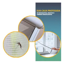 6 Tela Mosquiteira Para Janela Com Velcro Ajustável 150x180 Protetor Anti Inseto Mosquito Pernilongo Casa Foto mini 2