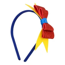 6 Tiaras Cabelo Infantil Branca De Neve Cor Azul Foto mini 1
