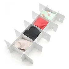 6 Tiras Organizador Gavetas Colméia Cozinha Meias Calcinha Foto mini 1