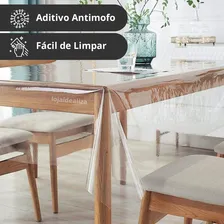 6 Toalhas Mesa Plástico Transparente 2 Lugares 70x70 Foto mini 2