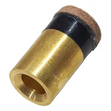 6 Un Virola Com Sola De Rosca 10mm Taco De Bilhar Sinuca Cor Dourado Foto mini 4