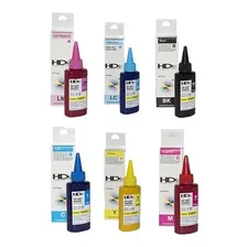 6 X 100ml Tinta Pigmentada Papel Couche E Fotográfico L805 Tinta 6 Cores (frascos De 100ml) Foto mini 2
