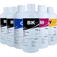 6 X 500ml Tinta Plotter P/ Canon 102 302 702 Ipf 500 600 700 Tinta Super Black Matte Gray Magenta Cyan Yellow Foto  mini 1