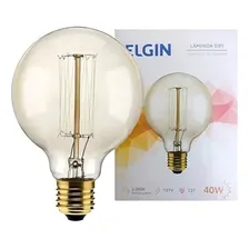 6 X Lâmpada Filamento De Carbono 220v 40w E27 Retrô G95 Foto mini 1