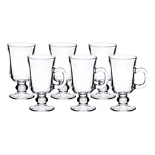 6 Xícaras Caneca Taça Café Cappuccino Dolce Gusto 250ml Cor Transparente Cofee Foto mini  2