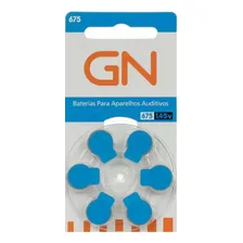 60 Baterias Gn Resound Aparelho Auditivo - Tam 675 - Azul Foto mini  2