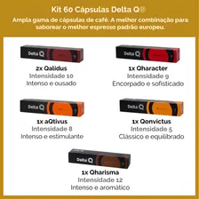 60 Cápsulas Delta Q Original, Café Espresso Português Foto mini  3