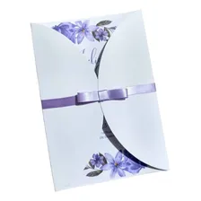 60 Envelope P/ Convite De Casamento Imperdível 2 Opções Cor Branco Convite Branca Foto mini 2