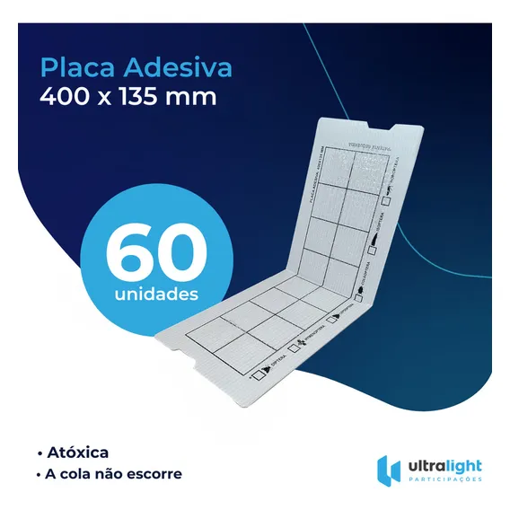 60 Pçs - Refil 400x135 Mm Armadilha Pega Mata Mosca Mosquito Foto 1