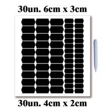 60 Rótulos Identificar Potes Temperos Etiqueta + Canetinha Cor Preto Foto mini 4
