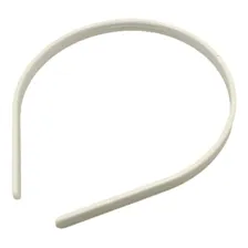 60 Tiara Arco Plástico Para Encapar Montagem 10mm Artesanato Cor Branco Foto mini 3