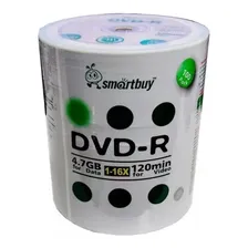 600 Dvd-r Smartbuy Logo Verde 4.7gb 120 Minutos 16x Foto  mini 1