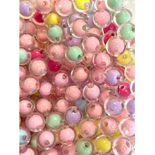600 Pcs Miçanga Transparente Cor Interna 10mm Cor Colorido Diâmetro 10 Mm Foto mini 2