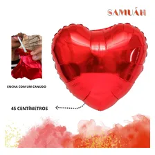 600 Pétalas + 20 Velas + 10 Balão Coração + Te Amo + Bomba Cor Vermelho Foto mini 2