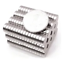 60pcs. Imã De Neodímio 10x3 Redondo Pastilha 10mm X 3mm N35 Foto mini  2