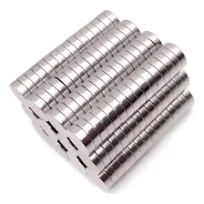 60pcs. Imã De Neodímio 10x3 Redondo Pastilha 10mm X 3mm N35 Foto mini  3