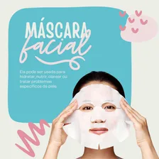 60un Máscara Descartável Desidratada Limpeza Facial Foto mini  3