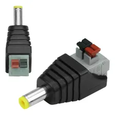 60x Conector P4/dc Macho Com Borne 2.5 5.5mm Engate Rápido Foto mini 1