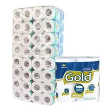 64 Rolos De Papel Higiênico Gold Folha Dupla 30m Foto mini 1