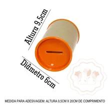 680 Cofrinhos Papelão 6x9,5cm Para Personalizar - Laranja Liso Foto mini 2