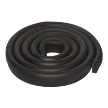 6m Protetor Quina Borda Em U P/ Mesa Vidro Rolo Protege Bebe Cor Preto Foto  mini 1