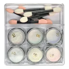 6un Glitter Flocado Variados Encapsulamento Decoração Unhas Foto mini  3