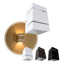 6x Arandela 2 Focos E Frisos Externa Parede Muro St327 Estrutura Branco 110v/220v (bivolt) Foto mini  3