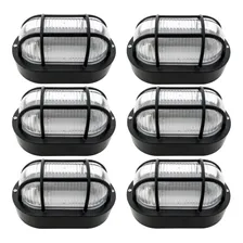 6x Luminária Arandela Tartaruga Preta Parede Externa Estrutura Preto 110v/220v (bivolt) Foto mini 1