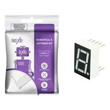 6x Módulo Display 7 Segmentos 1 Dígito Ânodo Vermelho - Roxo Foto  mini 1