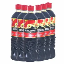 6x Molho De Soja Suave Premium 1 Litro Hinomoto Foto  mini 1