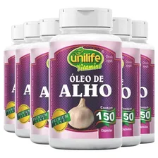 6x Óleo De Alho 150 Cáps Unilife - Fortalece Sistema Imune Foto mini 1