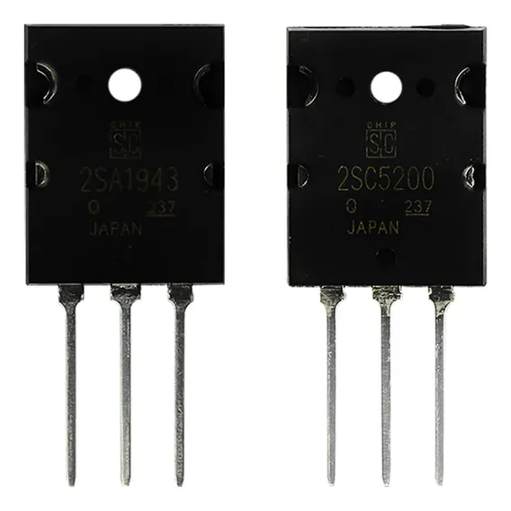 6x Par Transistor PotĂȘncia 2sa1943/2sc5200 Chipsce Foto 1