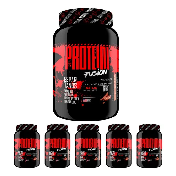 6x Protein Fusion Whey Isolate 900g - Kit Atacado Cx Fechada Sabor Chocolate Foto 1