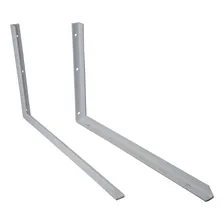 6x Suporte Reforçado Sem Mão Francesa - 40cm - Branco Foto mini  2