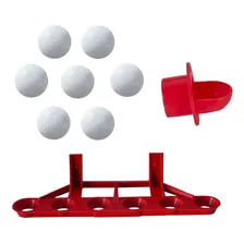 7 Bolas De Pebolim Tot贸 + Cachimbo + Suporte Bolas Mesa de pebolim Vermelho e Branco Foto mini 1