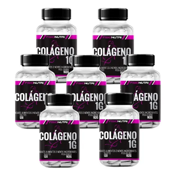 7 Colágeno Hidrolisado 1g Com 840 Tabletes Sabor Sem sabor Foto 1